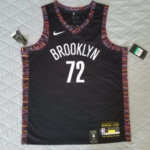 NBA Brooklyn Nets Biggie # 72 Nike Swingman Sz XL